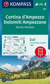 Produktbild: KOMPASS Wanderkarte 654 Cortina d'Ampezzo, Dolomiti Ampezzan