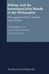 Produktbild: Dilthey und die hermeneutische Wende in der Philosophie