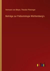 Produktbild: Beitr&auml;ge zur Pal&auml;ontologie W&uuml;rttemberg's