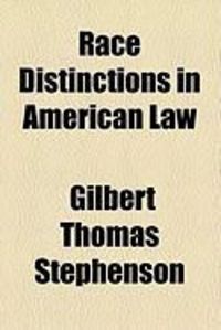 Produktbild: Race Distinctions in American Law