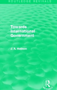 Produktbild: Hobson, J: Towards International Government
