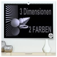 Produktbild: 3 Dimensionen - 2 Farben (hochwertiger Premium Wandkalender 2026 DIN A2 quer), Kunstdruck in Hochglanz