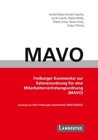 Produktbild: Handbuch MAVO-Kommentar