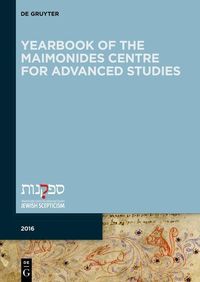Produktbild: Yearbook of the Maimonides Centre for Advanced Studies. 2016