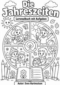 Produktbild: Die Jahreszeiten - Lernmalbuch mit Aufgaben