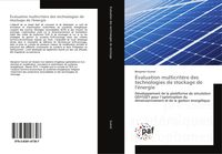 Produktbild: &Eacute;valuation multicrit&egrave;re des technologies de stockage de l'&eacute;nergie