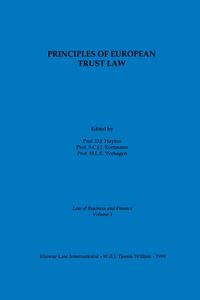 Produktbild: Principles of European Trust Law