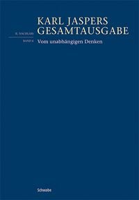 Produktbild: Jaspers, K: Vom unabh&auml;ngigen Denken