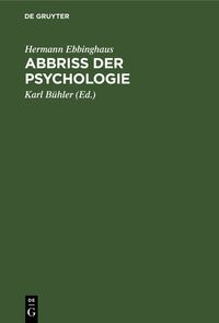 Produktbild: Abbriss der Psychologie