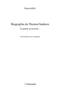 Produktbild: Biographie de Thomas Sankara N.E.