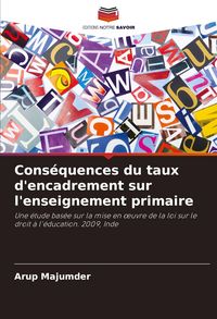 Produktbild: Cons&eacute;quences du taux d'encadrement sur l'enseignement primaire
