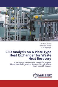 Produktbild: CFD Analysis on a Plate Type Heat Exchanger for Waste Heat Recovery