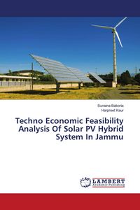 Produktbild: Techno Economic Feasibility Analysis Of Solar PV Hybrid System In Jammu