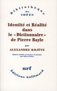Produktbild: Identit&eacute; et r&eacute;alit&eacute; dans le 'Dictionnaire' de Pierre Bayle