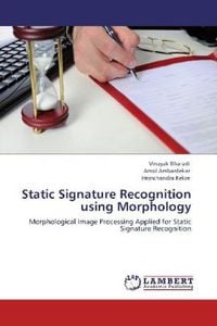 Produktbild: Bharadi, V: Static Signature Recognition using Morphology