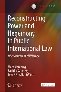 Produktbild: Reconstructing Power and Hegemony in Public International Law