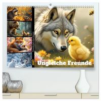Produktbild: Ungleiche Freunde (hochwertiger Premium Wandkalender 2027 DIN A2 quer), Kunstdruck in Hochglanz