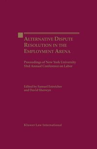 Produktbild: Alternate Dispute Resolution in the Employment Arena