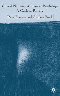 Produktbild: Critical Narrative Analysis in Psychology