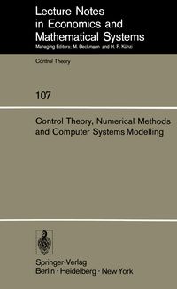 Produktbild: Control Theory, Numerical Methods and Computer Systems Modelling