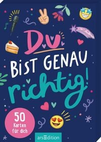 Produktbild: Du bist genau richtig! &ndash; 50 Karten f&uuml;r dich (PS: Du bist die Beste!)