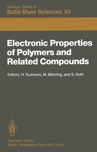 Produktbild: Electronic Properties of Polymers and Related Compounds