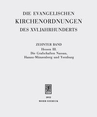 Produktbild: Die evangelischen Kirchenordnungen des XVI. Jahrhunderts