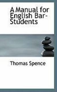 Produktbild: A Manual for English Bar-Students