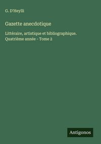 Produktbild: Gazette anecdotique