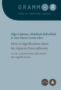 Produktbild: Sens et signification dans les espaces francophones