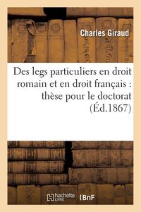 Produktbild: Des legs particuliers en droit romain et en droit fran&ccedil;ais