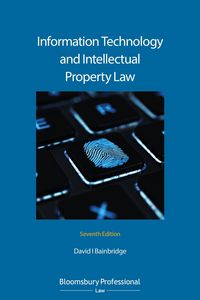 Produktbild: Information Technology and Intellectual Property Law
