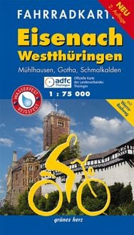 Produktbild: Eisenach Westth&uuml;ringen Fahrradkarte