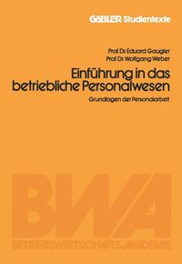 Produktbild: Einf&uuml;hrung in das betriebliche Personalwesen