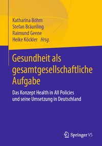 Produktbild: Gesundheit als gesamtgesellschaftliche Aufgabe
