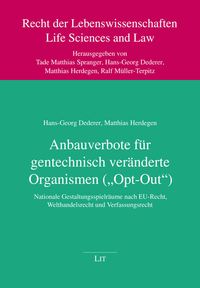 Produktbild: Dederer, H: Anbauverbote für gentechn. veränderte Organismen