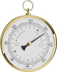 Produktbild: TFA Dostmann Analoges Barometer mit Messingring Barometer Messing 29.4025.32