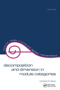 Produktbild: Decomposition and Dimension in Module Categories
