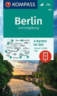 Produktbild: KOMPASS Wanderkarten-Set 700 Berlin und Umgebung (4 Karten) 1:50.000