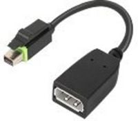 Produktbild: Lenovo 4X90Q93975 Mini-DisplayPort Adapter [1x - 1x DisplayPort] Schwarz