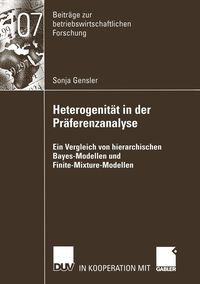 Produktbild: Heterogenit&auml;t in der Pr&auml;ferenzanalyse