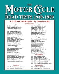 Produktbild: MOTORCYCLE ROAD TESTS 1949-1953 (From the Motor Cycle magazine UK)