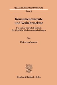 Produktbild: Konsumentenrente und Verkehrssektor.