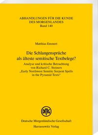 Produktbild: Die Schlangenspr&uuml;che als &auml;lteste semitische Textbelege?