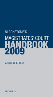 Produktbild: Blackstone's Magistrates' Court Handbook 2009