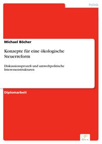 Produktbild: Konzepte f&uuml;r eine &ouml;kologische Steuerreform