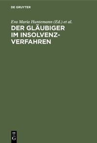 Produktbild: Der Gl&auml;ubiger im Insolvenzverfahren