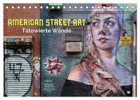 Produktbild: American Street Art - t&auml;towierte W&auml;nde (Tischkalender 2026 DIN A5 quer), CALVENDO Monatskalender