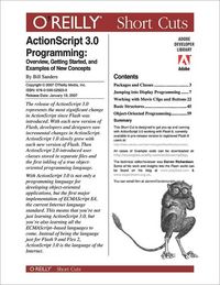 Produktbild: ActionScript 3.0 Programming: Overview, Getting Started, and Examples of New Concepts