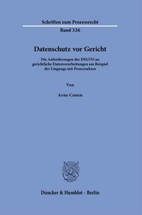 Produktbild: Datenschutz vor Gericht